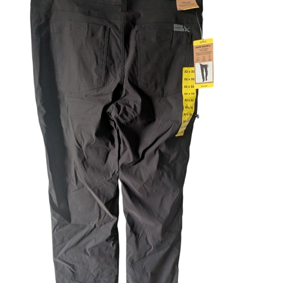 Eddie Bauer Men's Black Pants. 32x32. Water Repellent - Picture 4 of 8
